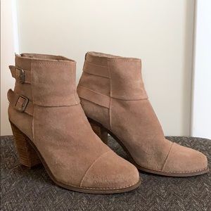Jessica Simpson Tan Leather Booties Size 8.5